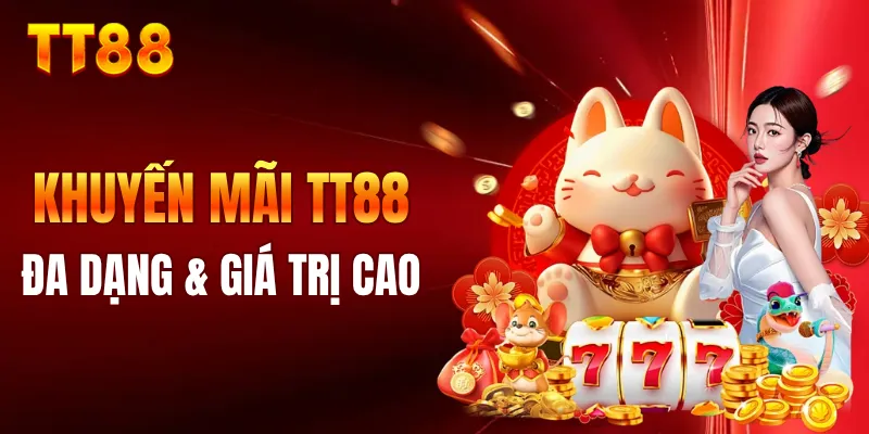 Khuyến mãi TT88 đa dạng và có giá trị cao
